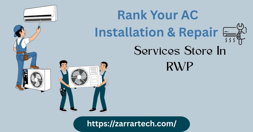 AC technicians are installing and repairing AC